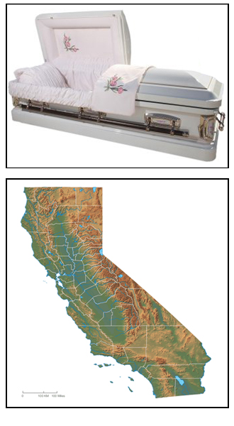 Banning California Casket Delivery